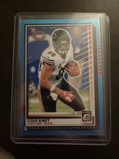 2025  Optic Neon Blue Prizm Cole Kmet #71 Chicago Bears /399