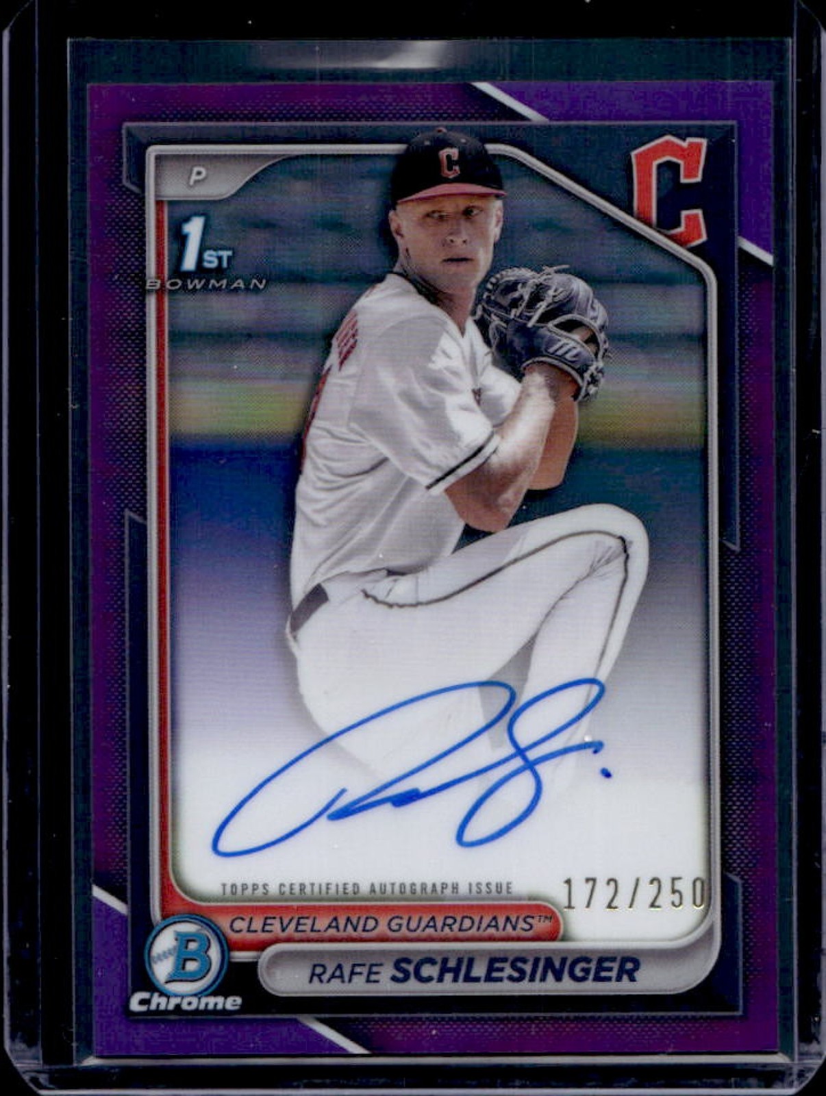 2024 Bowman Draft Rafe Schlesinger Chrome Auto Purple Refractor 1st #/250