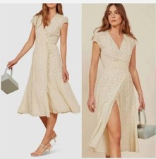 NWT Reformation Carina polka Dot Midi dress  M