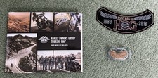 Harley Davidson Owners Group 35 Years Of HOG Patch Pin Badge & Touring Map New