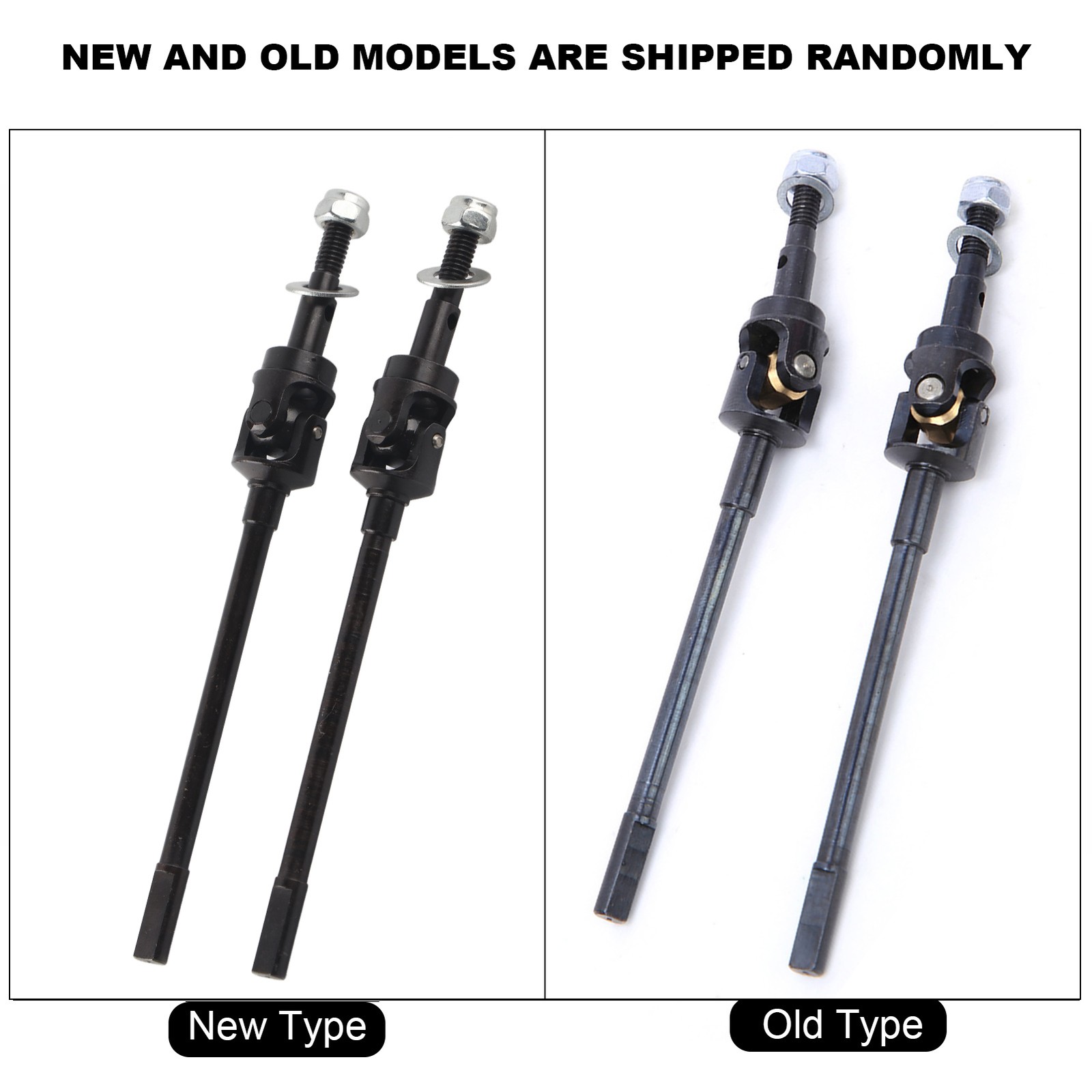 ­Front CVD Universal Drive Shaft Fit For Axial SCX10 II 90046 90047 RC Car Model