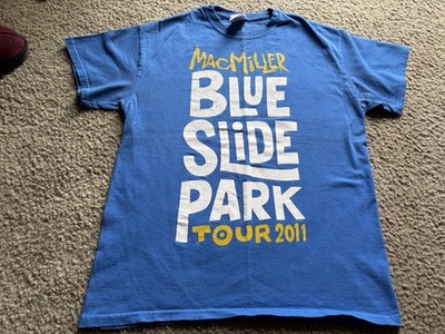 Mac Miller Blue Slide Park Tour 2011 Official Merch MEDIUM Tee T Shirt Rare