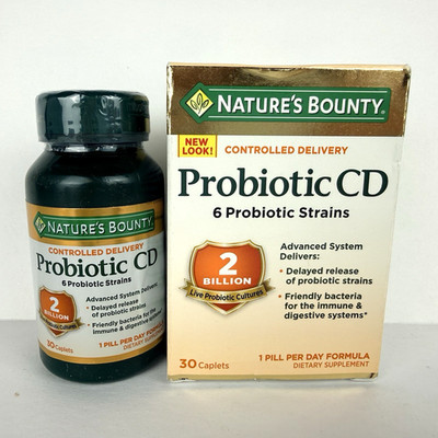 Natures Bounty Probiotic CD 2 Bottles x 30 Capsules Each Exp 11/2026