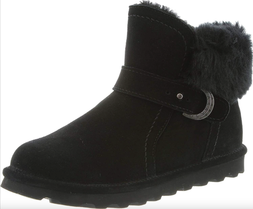 BEARPAW KOKO WOMEN'S SUEDE BOOTS BLACK SIZE 8M NEW - Picture 4 of 9