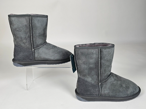 NEW EMU Australia Women's 11 Charcoal Stinger Lo Australian Sheepskin Boots - Picture 5 of 19