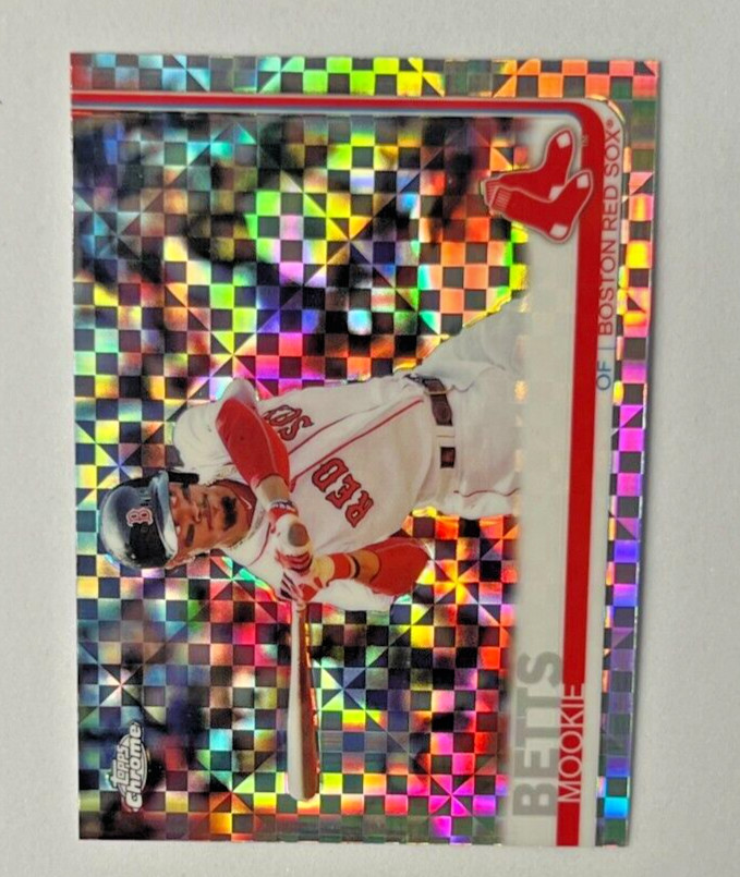 2019 Topps Chrome MOOKIE BETTS X-Fractor #50 Red Sox