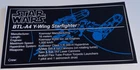 Lego Star Wars Custom UCS Style Sticker for 75181 BTL-A4 Y-wing Starfighter