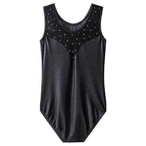 Gymnastics Leotards for Toddler Girls Kids Sparkle Sequins Mesh Top Dancewear... - Picture 2 of 7