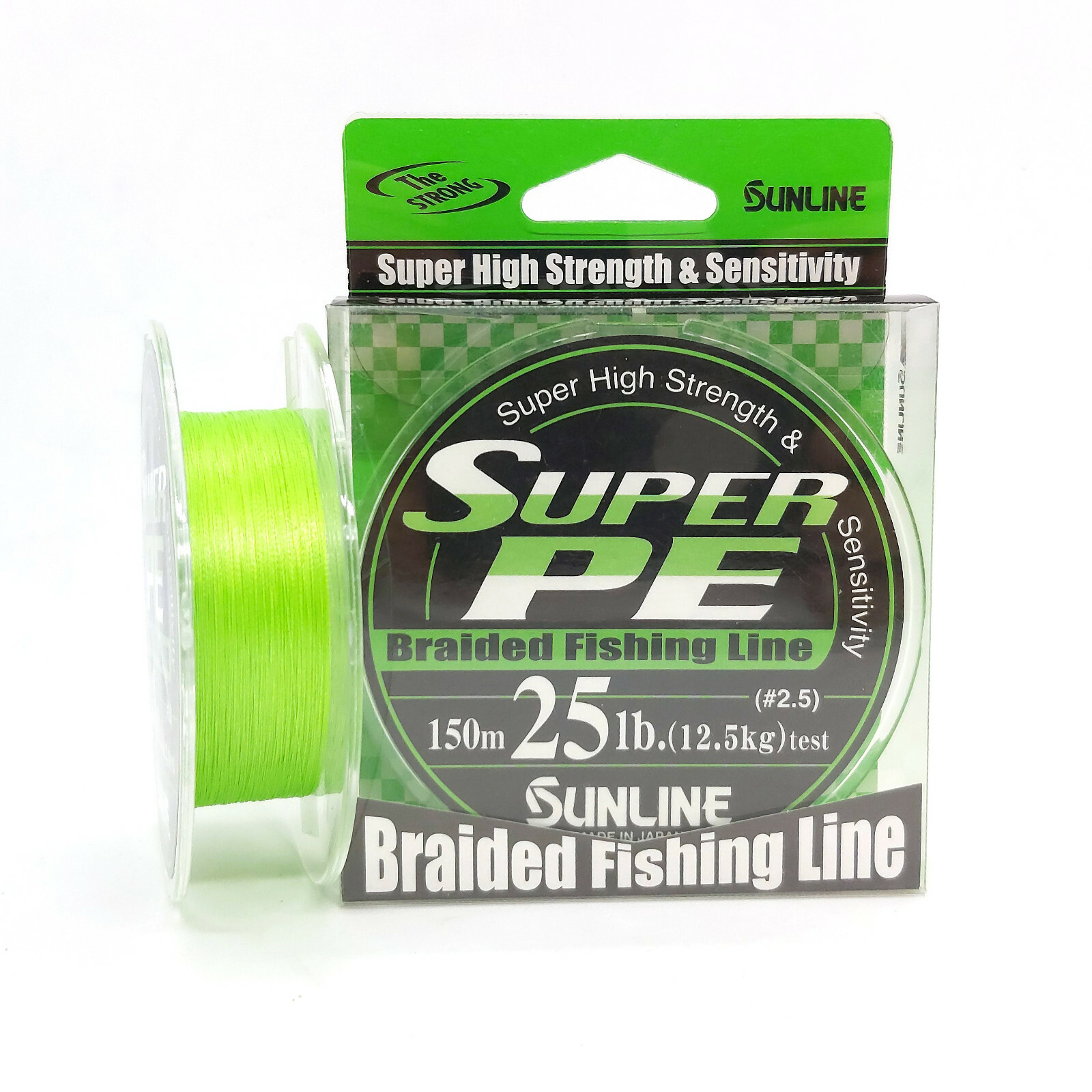 White SUNLINE Super PE Braided Fising Line 150m #0.6 #0.8 #1 #2 #2.5 #3 Green