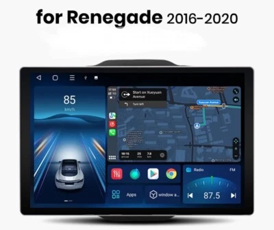 Radio 11,5" Pour Jeep Renegade 2/32 Carplay Navigateur GPS Bluetooth Android 4G - Photo 1/4