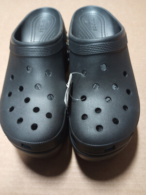 Crocs Siren Studded Heel Clog Black Men's New SIZE 12