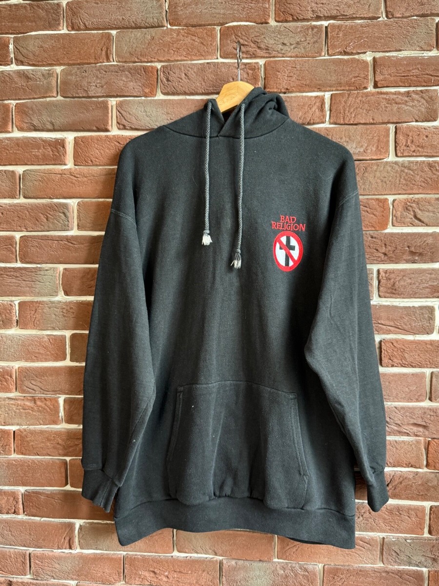 Vintage 90s Bad Religion Band Hoodie Black Flag Blink-182 XL | eBay