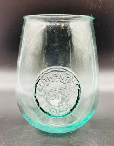 San Miguel Authentic 100% Recycled Glass Drinking Tumbler Cup Blueish Green 21oz - Picture 2 of 5