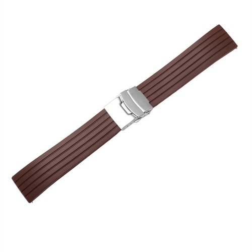 Silicone Rubber Watch Strap Band Waterproof Deployment Clasp 16 18 20 22 24MM - Picture 16 of 24