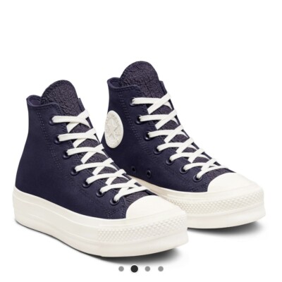 Converse CTAS Lift Sneakers Women s 9 Platform High Top Dark Raisin NIB