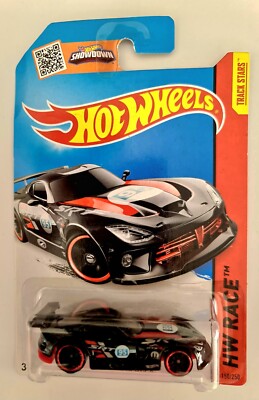 Hot Wheels 2015 DODGE SRT VIPER GTS-R TRACKSTARS HW RACE 150/258 Black SHOWDOWN