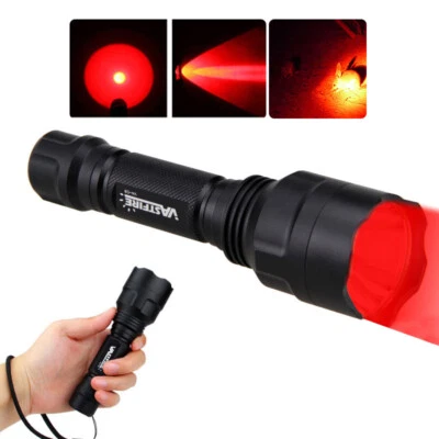 VASTFIRE 800Yards Red LED Flashlight Predator Blood Hunting Light Air Torch