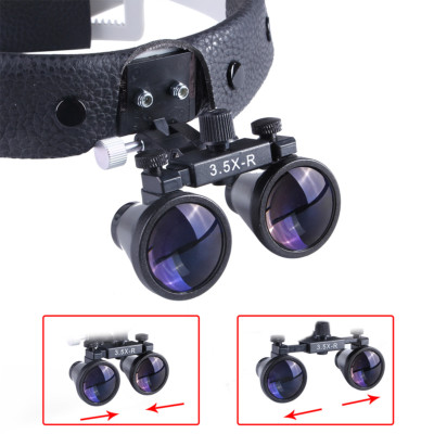 Dental Surgical Binocular Loupes With LED Headlight – 3.5X Magnification, Adjustable Headband, Optical Glass Lenses