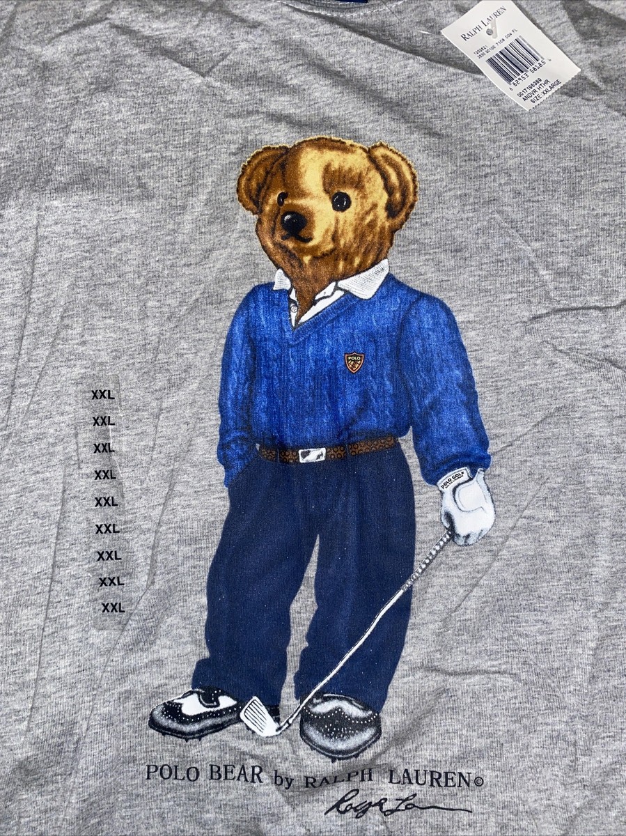 Vintage Polo Bear by Ralph Lauren Golfing Bear T Shirt XXL | eBay