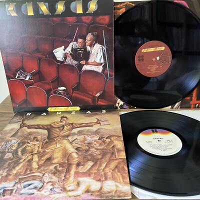 KANSAS Lot of 2 Vinyl LPs Self-titled & Two for the Show Both VG Originals