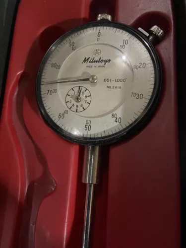 Vintage Teclock Dial Gauge TM-110 JAPAN 0,01 10mm RARE GREAT CONDITION