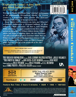 William Billy Wilder movies on DVD; 3rd 1 FREE!Writer, director