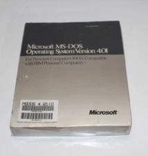 Microsoft MS-DOS 4.01 Operating System Version 5.25 Disks (SEALED)