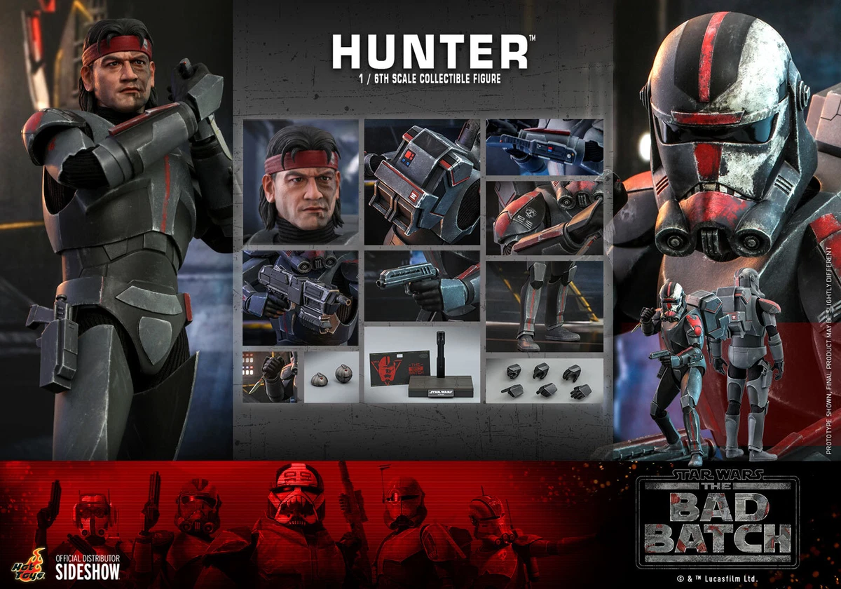 Hot Toys Star Wars Hunter 1:6 Scale Figure The Bad Batch TMS050 Clone Sideshow