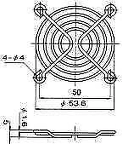 10pcs Fan Guard Protective grill 60x60mm SUNON