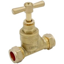 15mm Stop Cock Brass