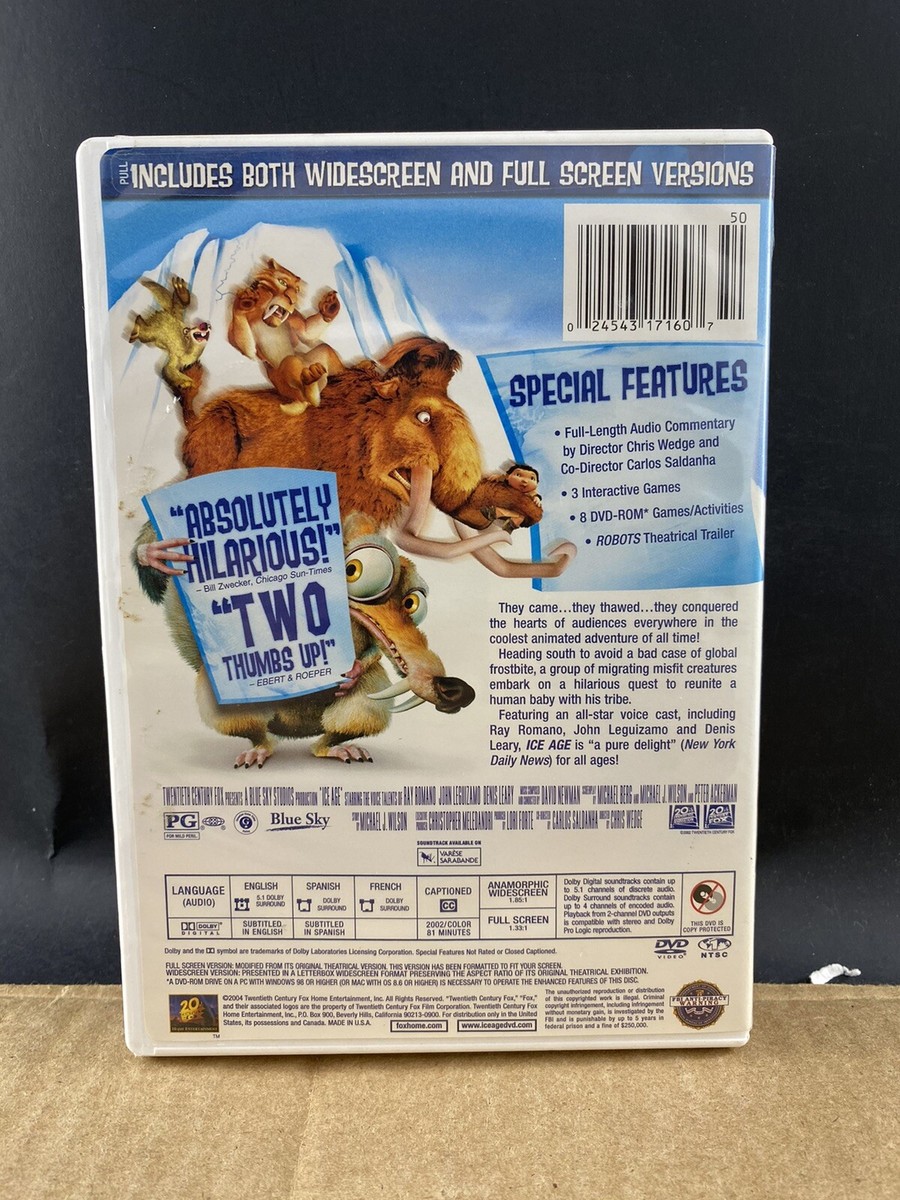 Ice Age DVD MULTIPLE DVD'S SHIP FREE! | eBay