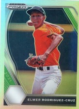2021 PANINI PRIZM DRAFT SILVER ROOKIE RC ELMER RODRIGUEZ-CRUZ NO. 105