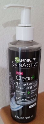 Garnier SkinActive Clean+ Shine Control Cleansing Gel Oily Skin Face Wash AS IS!