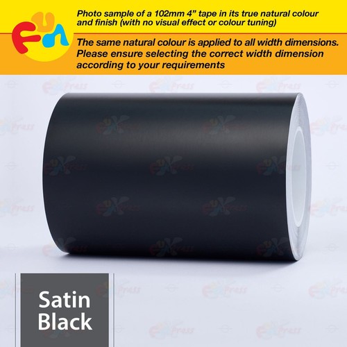 SATIN BLACK 1/4" PIN STRIPE Car Model Motorcycle Decal TAPE Vinyl Sticker 6mm - Picture 3 of 12