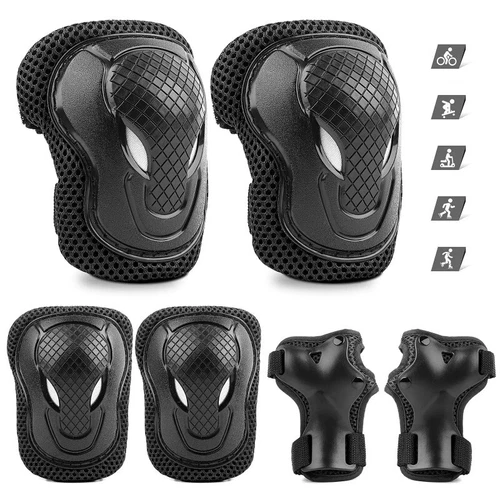 6Stk Schutzausrüstung Set Protektoren Kinder Knieschoner Schoner Inline Skates!! - Bild 11 von 49