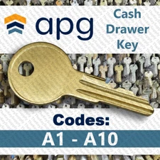 Cash Drawer Key Cut to Code A1 - A10 Oracle MICROS NCR Verifone Ruby Aloha