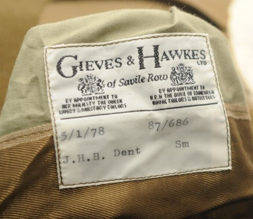 VINTAGE GIEVES & HAWKES SAVILE ROW BESPOKE BRITISH ARMY SERGEANT MAJOR SUIT 40 L - Picture 10 of 18