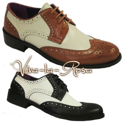 NUOVO 1920’s anni 30 ANNI '40 nero da uomo pelle bianca gangster JAZZ Gatsby Scarpe classiche da uomo NUOVO 1920’s anni 30 ANNI '40 nero da uomo pelle bianca gangster JAZZ Gatsby Scarpe classiche da uomo