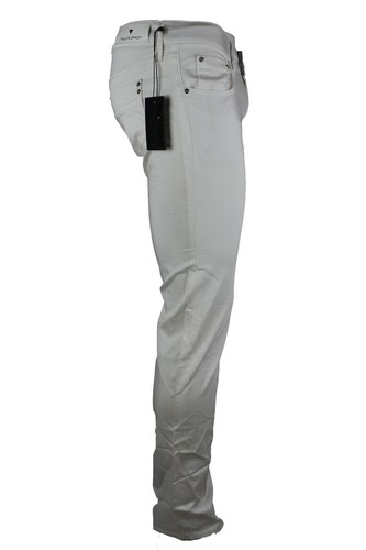 meltin pot pantaloni jeans da donna elasticizzati a vita bassa estivi bianchi 42 - Foto 5 di 8