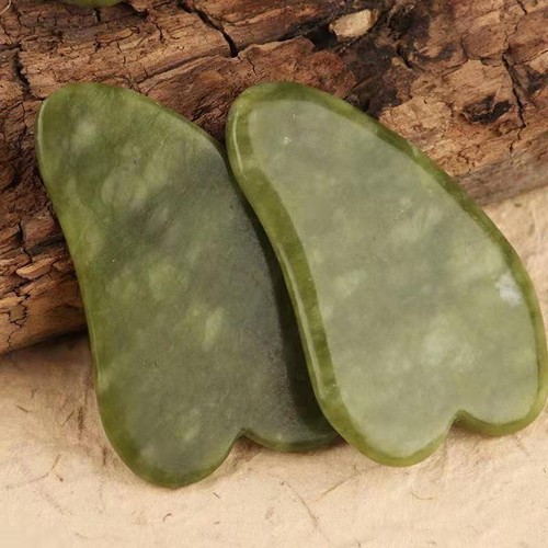Natural Jade Stone Gua Sha Board Face Body Massager Roller Facial Scraper Beauty - Picture 29 of 40