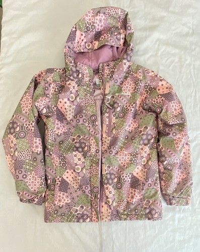 Columbia Interchange Hooded Jacket Omni Tech Girls Size L Pink Geo Ski Winter - Picture 4 of 24