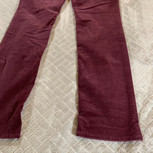 Ann Taylor Loft Womens 27 Corduroy Jeans Burgundy Purple Modern Skinny Low Rise - Picture 13 of 13