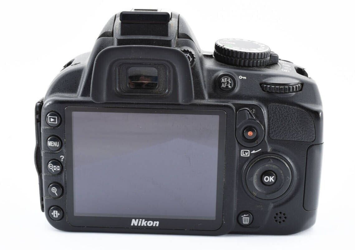 Exc+5 wz/SD card] Nikon D3100 14.2MP Digital SLR Camera Body Black