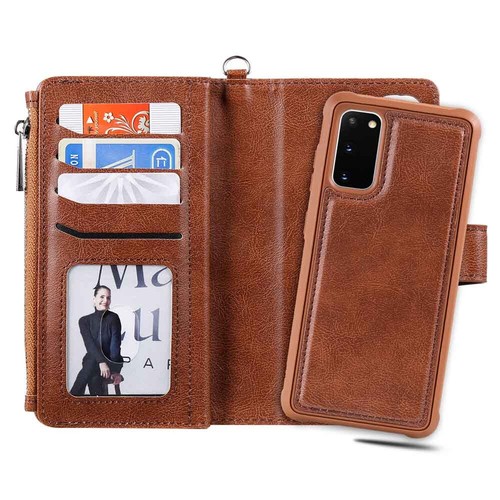 For Samsung S23 S22 S21 S20 S10 S9 Magnetic Detachable Wallet Leather Case Cover - Picture 26 of 49