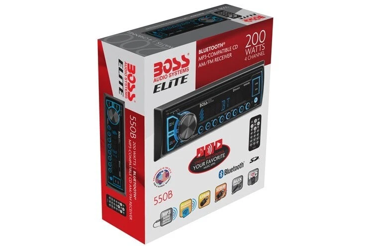Boss Audio 550B Single-DIN CD MP3 Car Audio Player Bluetooth - Image 4 of 4