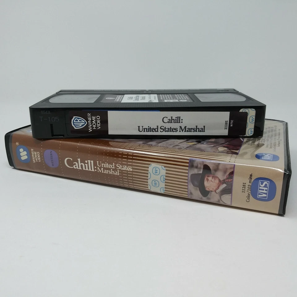 1984 John Wayne CAHILL UNITED STATES US MARSHAL Warner Home Video clamshell VHS - Image 4 of 4