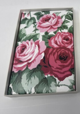 C.R. Gibson Journal Unused Avery First Lady Roses Pattern Bon Marche Vtg