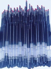 40 - GEL Ballpoint Refills for PARKER PEN - BLACK .5mm - Plastic Barrel