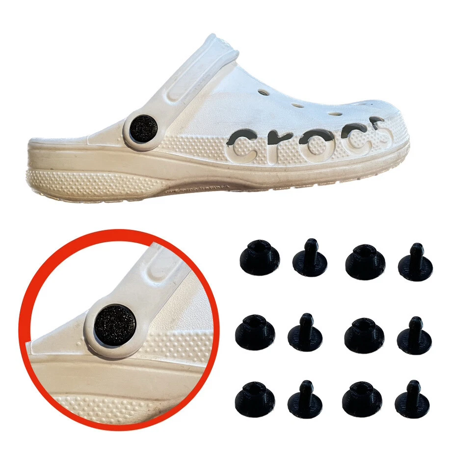 MARKENLOS Nieten für Crocs Ersatzteil Pin Ösen Knopf Fersen Riemen 6x Nieten Crocs Schuhe