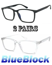 Blue Light Blocking Glasses Computer Gaming Retro Eyewear Vision Care Protection